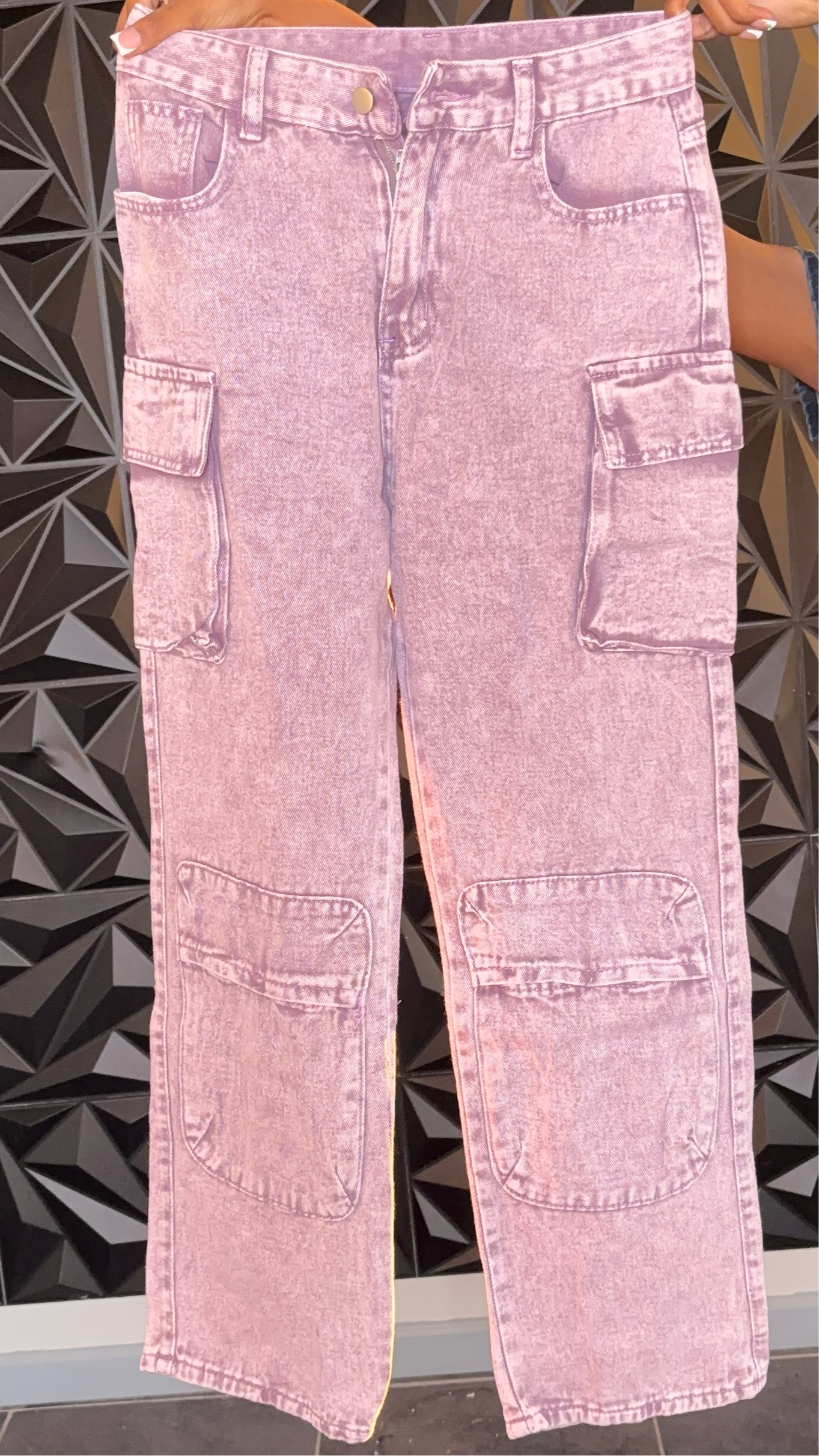 Lavender Cargo Pants